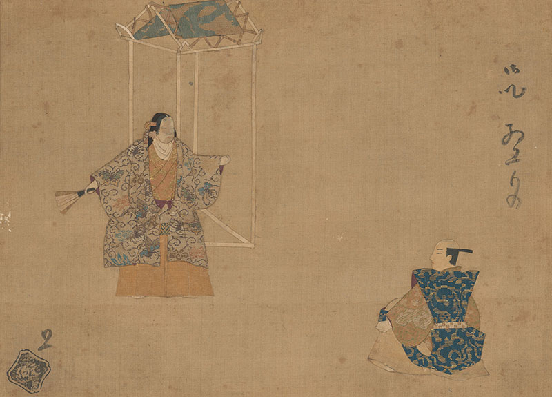 伝東福門院《押絵「楊貴妃」》　江戸時代（17世紀）　泉屋博古館