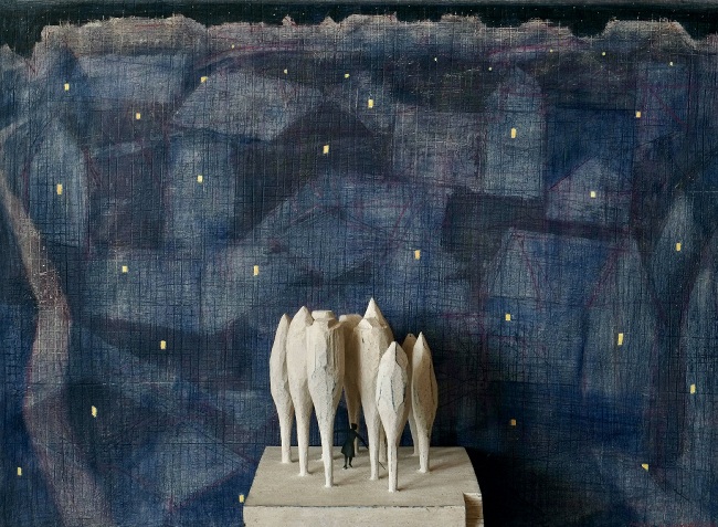 前田 昌良の絵画と小さな動く彫刻の世界 「森を測るひと」日本橋高島屋Ｓ.Ｃ.（本館）