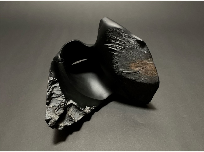 「硯に就て-せかいのきげん-」 H10.5×W13.0×D13.0cm 鳳鳴石