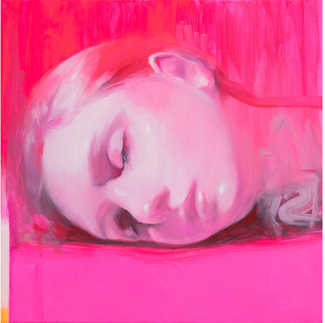 「世界に溢れる苦悩を、包み込めたらと」 H30.2×W30.2cm キャンバスに油彩