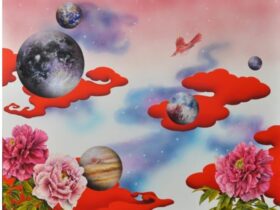 大西高志「偶然の中の必然」 （縦72.7×横91cm）