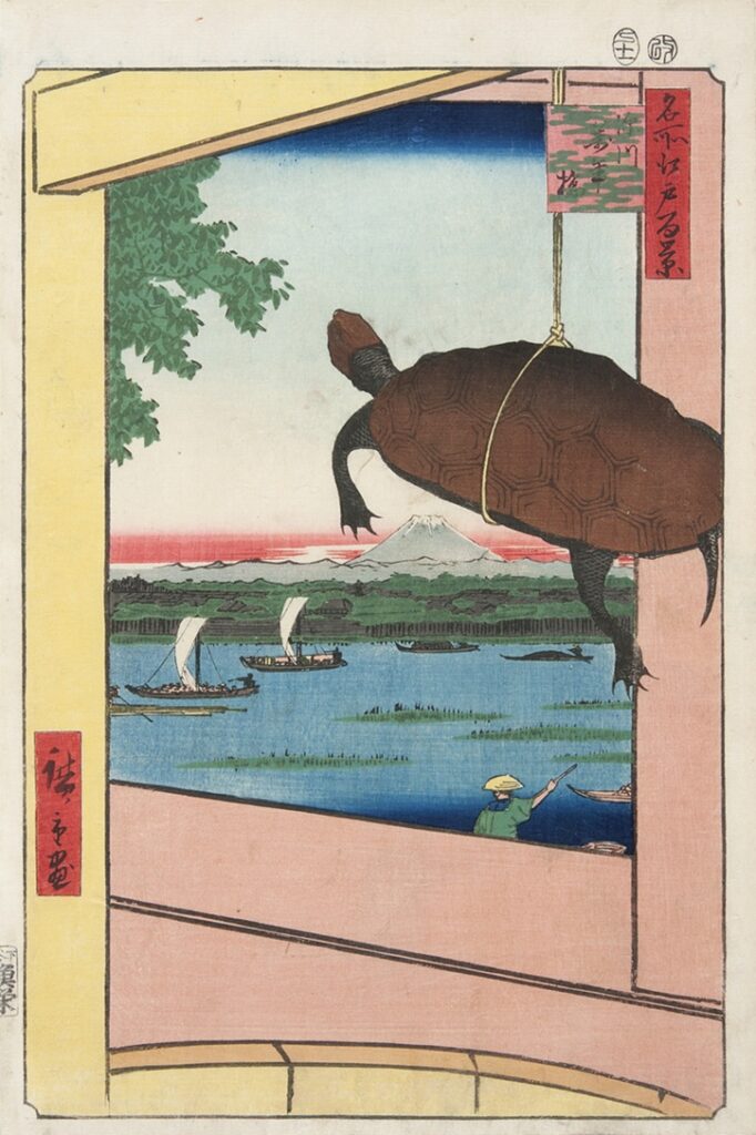 歌川広重「名所江戸百景　深川万年橋」中山道広重美術館蔵