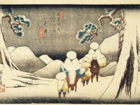 歌川広重「木曽海道六拾九次之内　大井」中山道広重美術館蔵