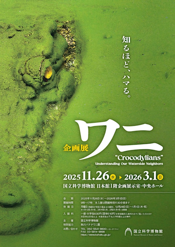 「ワニ」国立科学博物館