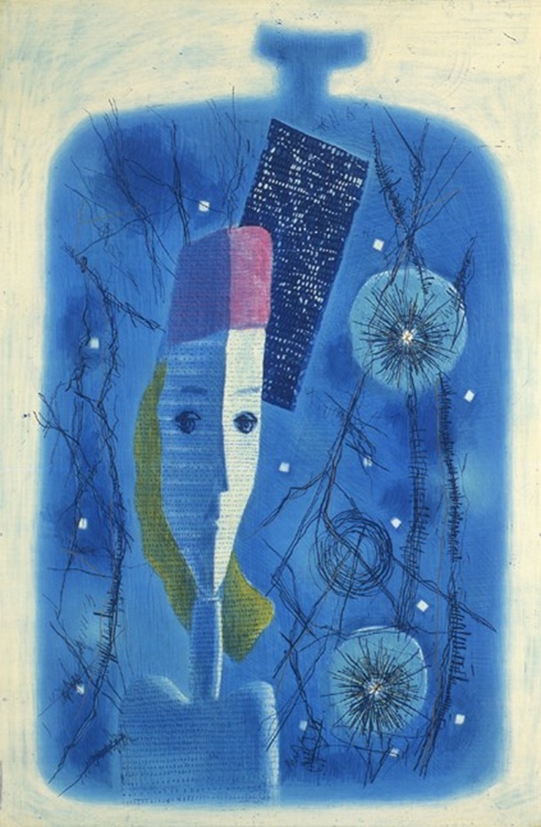 深澤幸雄《青い壜のかたち》2001