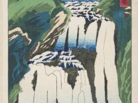 二代歌川広重「諸国名所百景　日光　霧降の滝」中山道広重美術館蔵