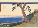 歌川広重「東海道五十三次之内 白須賀 汐見坂風景」中山道広重美術館蔵