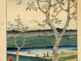 歌川広重「冨士三十六景　武蔵越かや在」中山道広重美術館蔵