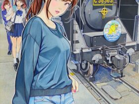 赤松晃年 《秩父鉄道パレオエクスプレス−C58ティアラ21号−》、727×606mm、Acrylic on canvas