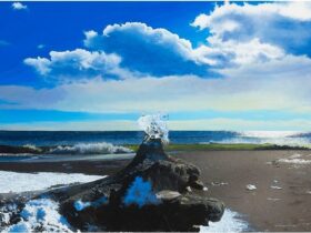 百瀬智宏【風の宝石】油彩、M20号