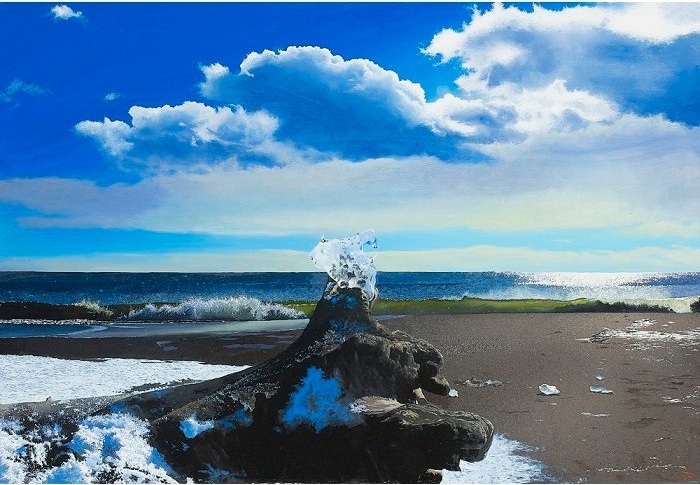 百瀬智宏【風の宝石】油彩、M20号