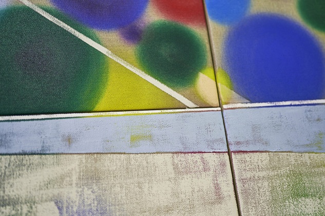 O JUN 《暗黒ドライブ》制作風景 2025 麻キャンバスに油彩 撮影:久家靖秀 ©︎ O JUN, Courtesy of Mizuma Art Gallery ©︎Kuge Yasuhide