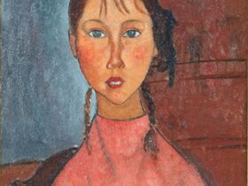アメデオ・モディリアーニ《おさげ髪の少女》1918年頃　名古屋市美術館蔵 ※常設展示室に展示予定