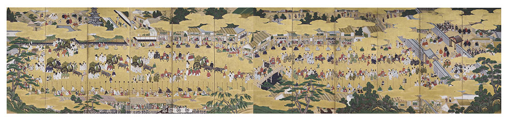 《参内図屏風》 京都文化博物館