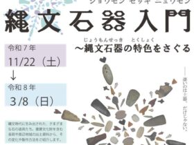 企画展「縄文石器入門縄文石器の特色をさぐる」馬高縄文館