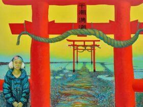 「HINOMOTO―ひ潮みち潮」　F150号　キャンバスに油彩