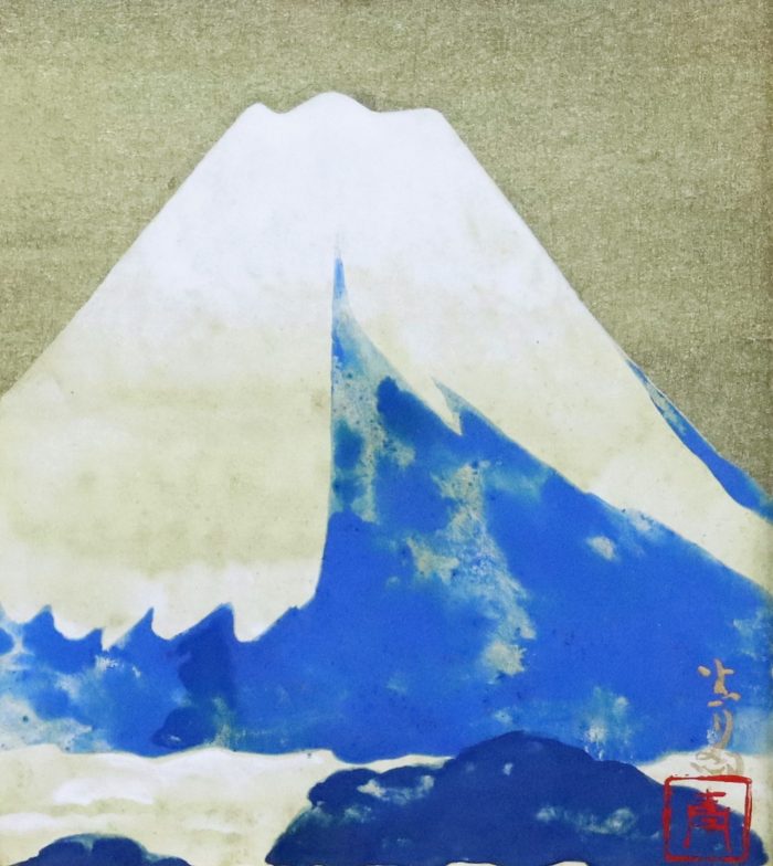 日本画・洋画秀作展　 前田青邨 富士 27.1×24.2　日本画