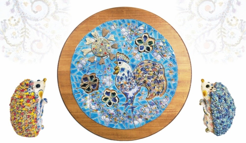 「今日のはじまりコケッコー」 直径40cm