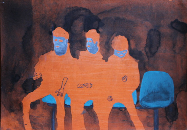 2004年OGRE YOU ASSHOLE　バンド1ｓｔアルバムジャケット起用作品 https://yatsubi.com/