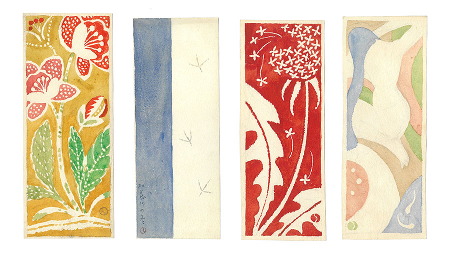 竹久夢二・画　柳屋のための絵封筒画稿　1916年