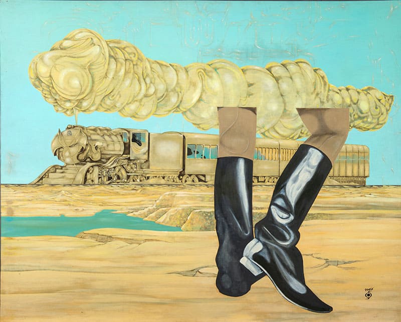 《ブーツと汽車》1966年 名古屋市美術館