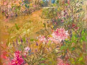 「Le jardin de Laurence 1」72.7×60.6cm、20F、油彩画
