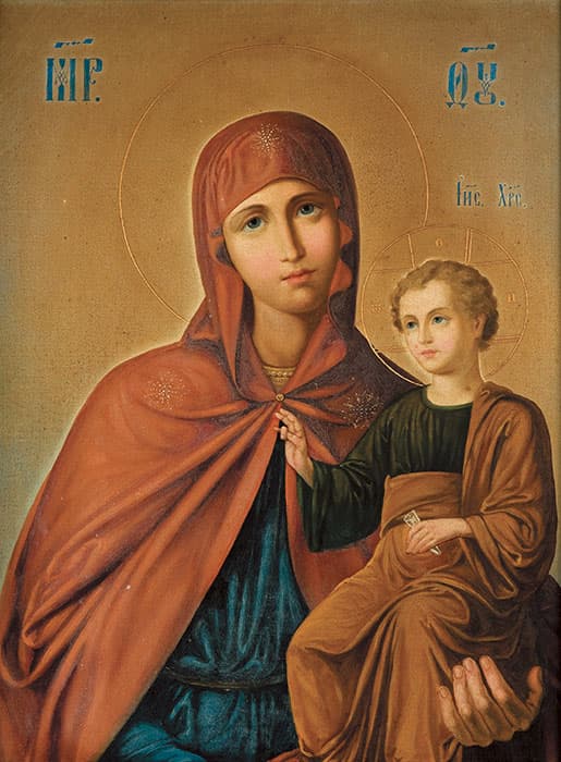 山下りん《聖母》1895年　柳井原ハリストス正教会