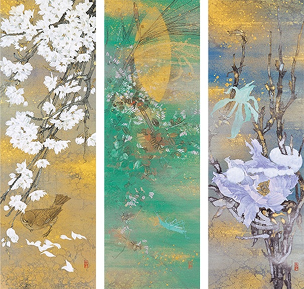 松村公嗣 
《うす春 秋彩 ゆき牡丹》
1984 