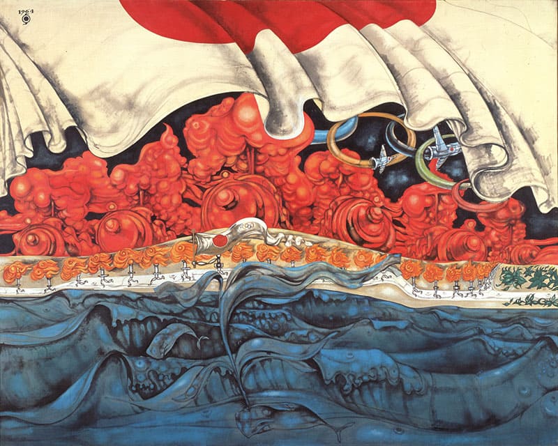 《聖火千里行》1964年 高松市美術館