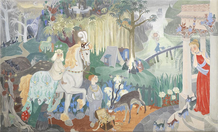 トーベ・ヤンソン「フェアリーテイル・パノラマ」(左面)1949年 フレスコ・セッコ
フィンランド・コトカ市
© Moomin Characters™ Photo © HAM / Maija Toivanen
※映像で紹介予定