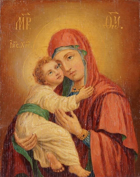 山下りん《ウラジミルの聖母》1901年　白凛居