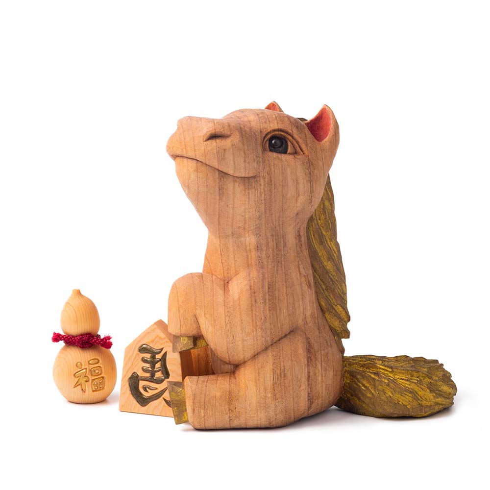 小黒アリサ(彫刻)
「きっとうまくいく」
縦10×横16.5×高さ17cm