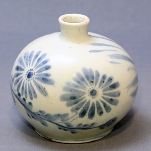 「青花草花文壺」浅川巧旧蔵