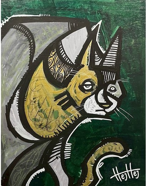 【 JEAN 】

技法：アクリル、マーカー、油性鉛筆

木製パネル

イメージサイズ：F6号（40.9×31.8cm）