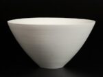 黒田泰蔵 「白磁鉢」　 W25.6 × H13.6 cm
