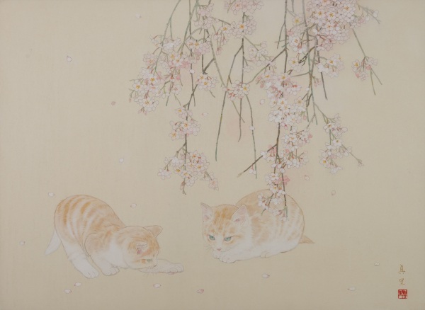 河本 真里「花びら」20号