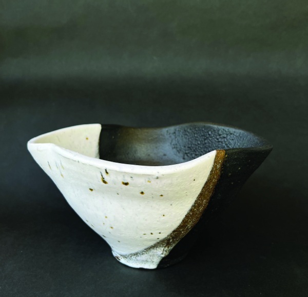 「黒釉窯変鉢」径31.5cm×17cm