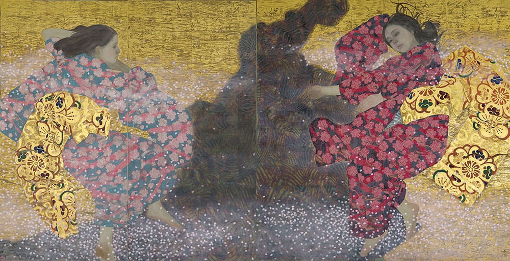 染谷香理《夜昼桜図》2020年