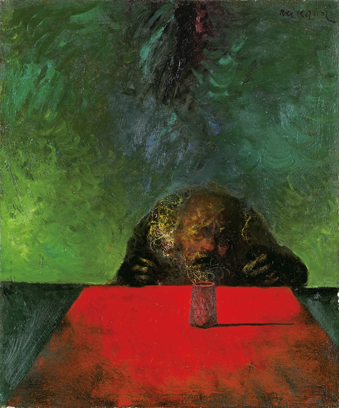 鴨居玲《サイコロ》 1969年頃 長崎県美術館蔵