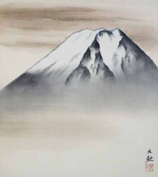 横山大観
「不二霊峰」3号
共板・絹本 横山大観記念館登録