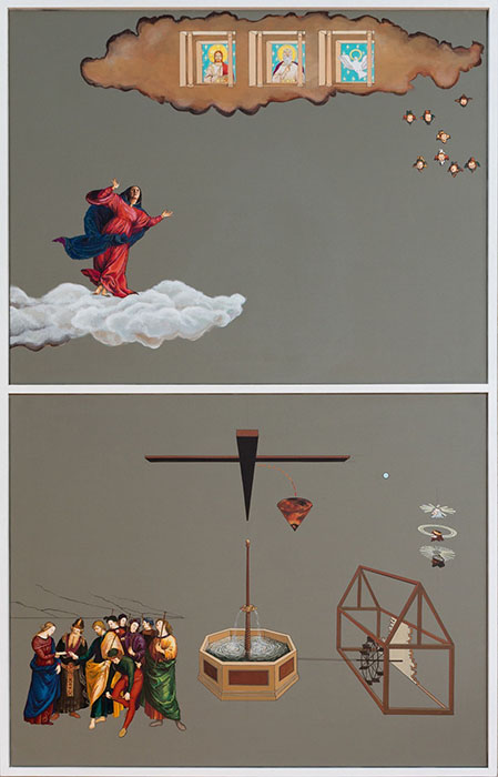 若江漢字《解読された聖母被昇天としての「大ガラス」、さえも》2017-18年