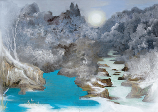 信太金昌「透明なる冬」1980年