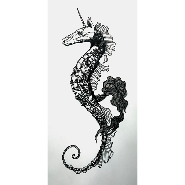 【 THEA & SOIL 】
技法:アクリル、マーカー、油性鉛筆
木製パネル
イメージサイズ:F20号(60.6×72.7cm)