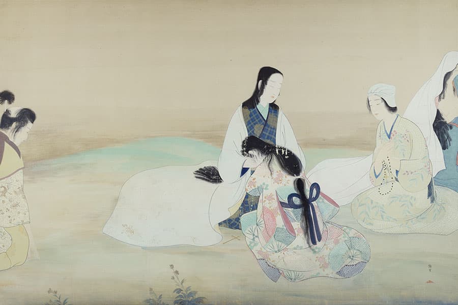 長谷川路可《流さるる教徒》1921年　東京藝術大学