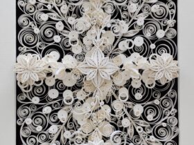 「連なる想い」 31.5×23.0㎝ 紙