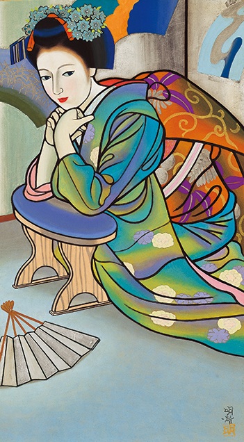 橋本明治 
《銀扇》
1969 