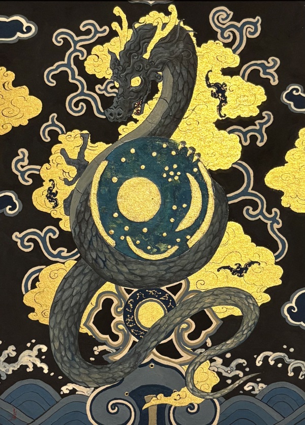 「星読みの龍」19×13.5cm