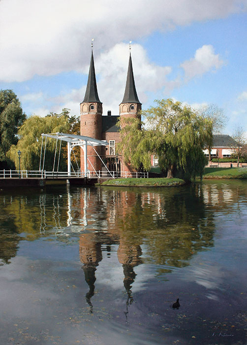 藤原　秀一「デルフト東門」2014年