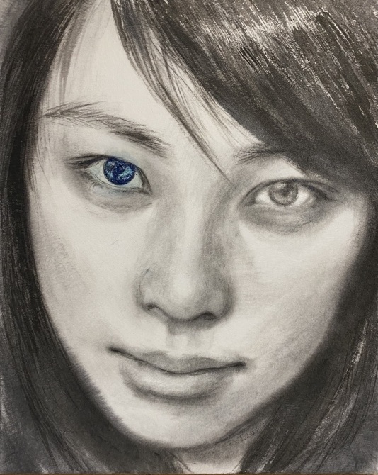 阿部清子「星の瞳」
F3号