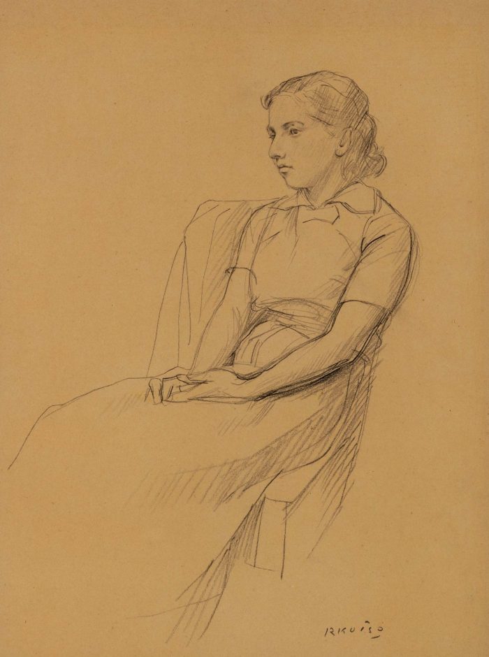 日本画・洋画秀作展　

小磯良平

婦人像

41.5×32.0　鉛筆